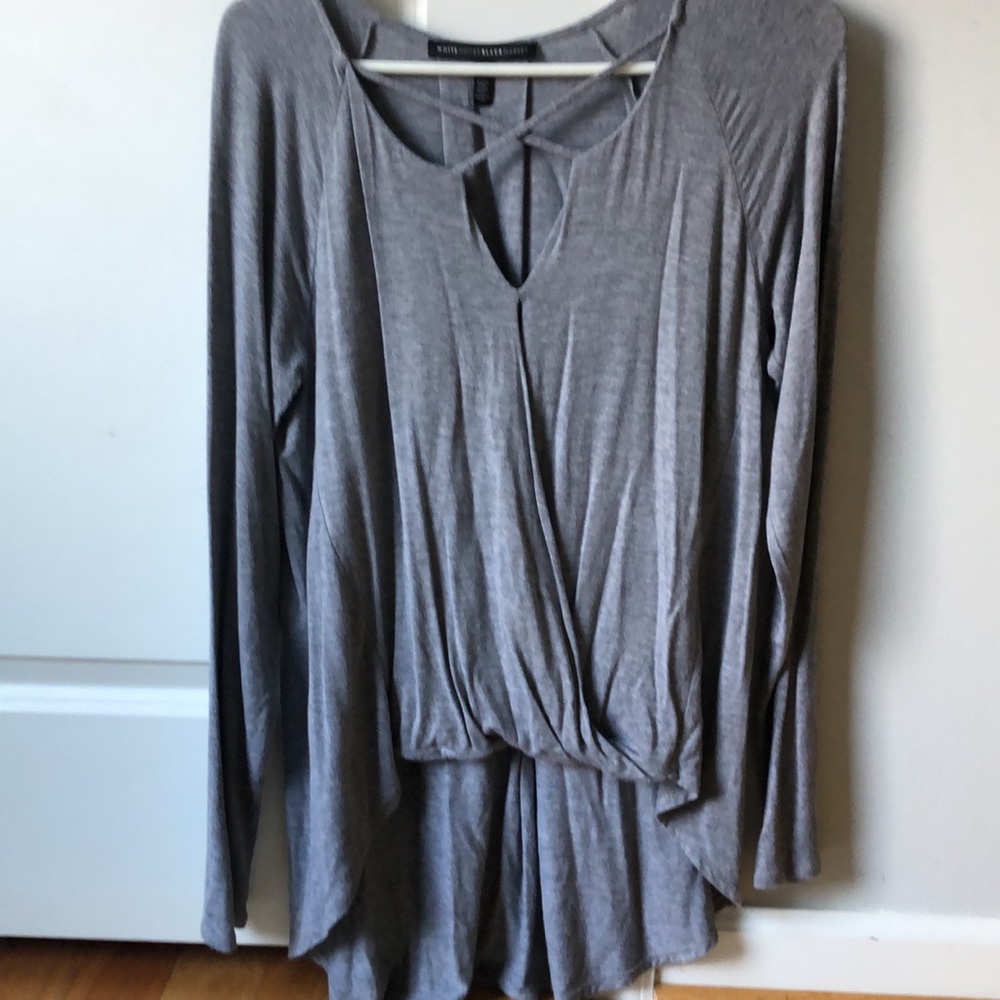 White House Black Market Jersey Style Top - Size S